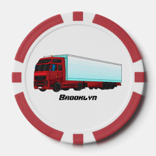 Jetons De Poker Illustration de camion roumain