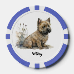 Jetons De Poker Illustration de chien mignon - Cairn Terrier