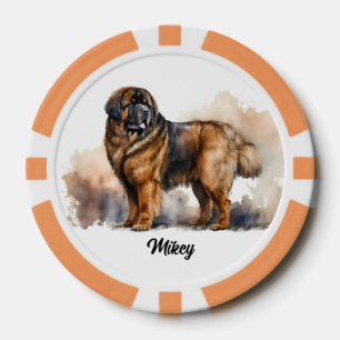 Jetons De Poker Illustration de chien mignon - Mastiff tibétain