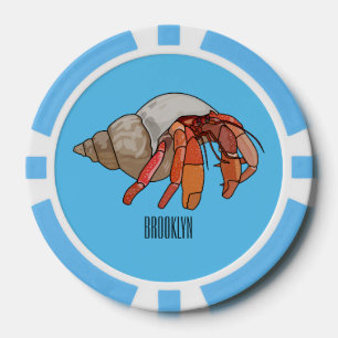 Jetons De Poker Illustration de crabe ermite