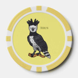 Jetons De Poker Illustration de dessin animé d'aigle harpie