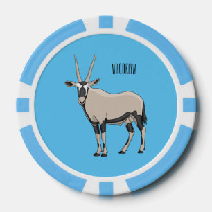 Jetons De Poker Illustration de dessin animé Oryx