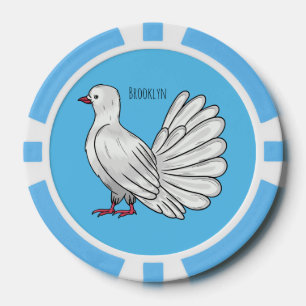 Jetons De Poker Illustration de dessin d'oiseau pigeon sauvage
