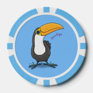 Jetons De Poker Illustration de dessin humoristique du toucan joye