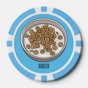 Jetons De Poker Illustration de dessin sur les céréales