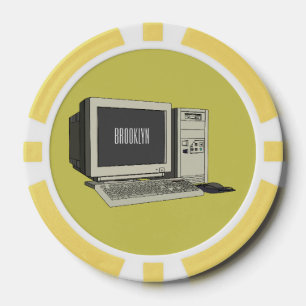 Jetons De Poker Illustration de dessin sur ordinateur