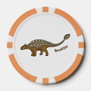 Jetons De Poker Illustration de dinosaure blindé Ankylosaurus