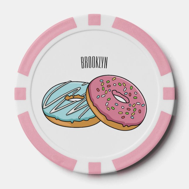 Jetons De Poker Illustration de Donut (Recto)