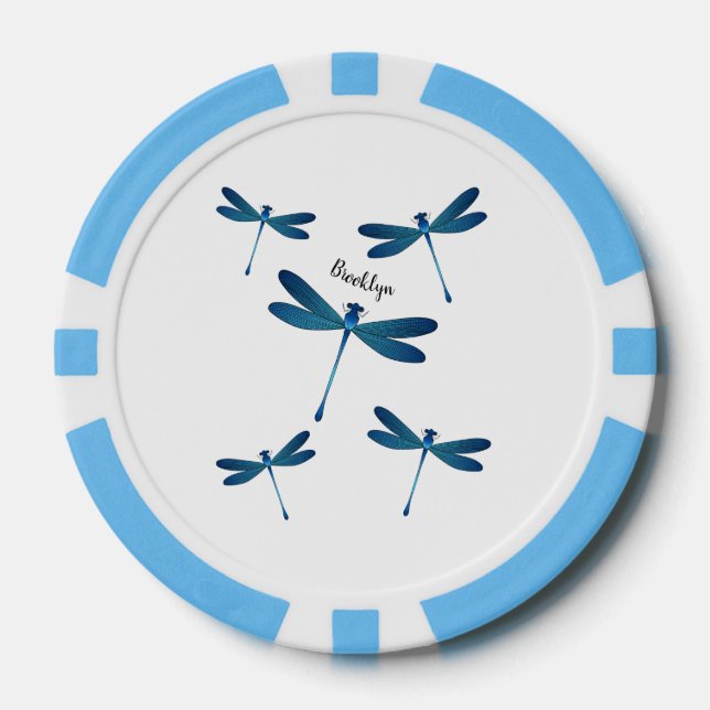 Jetons De Poker Illustration de dragonfly (Recto)