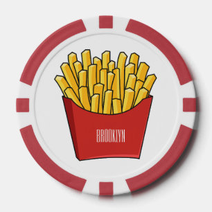 Jetons De Poker Illustration de frites