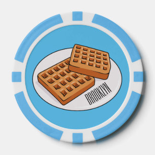 Jetons De Poker Illustration de gaufre
