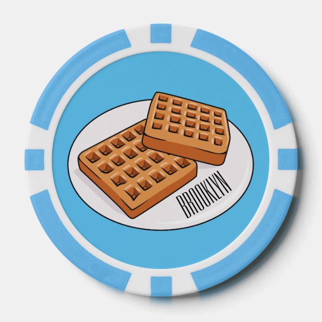 Jetons De Poker Illustration de gaufre (Recto)