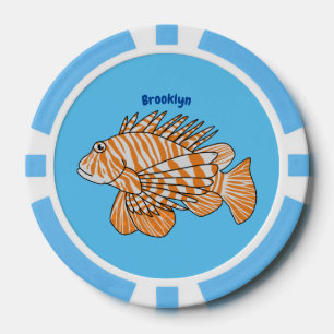 Jetons De Poker Illustration de Happy lionfish