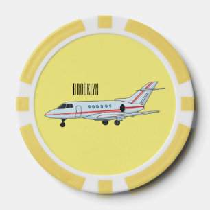 Jetons De Poker Illustration de jet privé