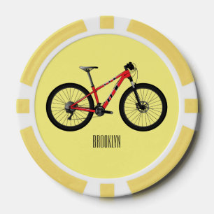 Jetons De Poker Illustration de la bande dessinée de vélo