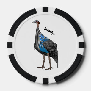 Jetons De Poker Illustration de la caricature de la vautour