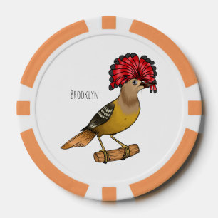Jetons De Poker Illustration de la caricature royale d'oiseau