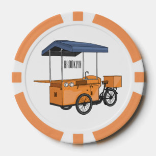 Jetons De Poker Illustration de la carotte de vélo
