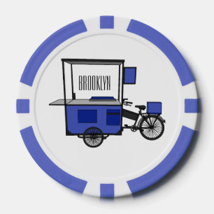 Jetons De Poker Illustration de la charrette alimentaire