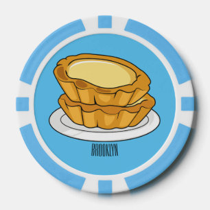 Jetons De Poker Illustration de la tarte à l'oeuf