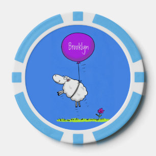 Jetons De Poker Illustration de l'humour en ballons de mouton mign