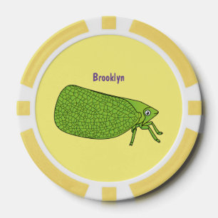 Jetons De Poker Illustration de l'insecte de la trémie verte mûre