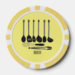 Jetons De Poker Illustration de l'ustensile de cuisine