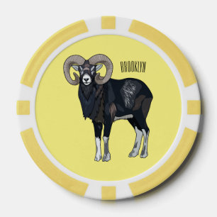 Jetons De Poker Illustration de mouflon, mouton