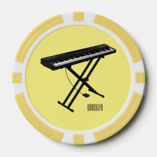 Jetons De Poker Illustration de piano clavier