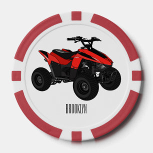 Jetons De Poker Illustration de Quad bike atv