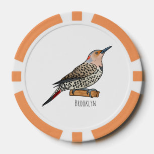 Jetons De Poker Illustration d'oiseau de scintillement du Nord