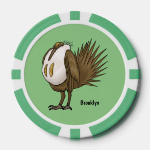 Jetons De Poker Illustration d'oiseau de tétras des armoises