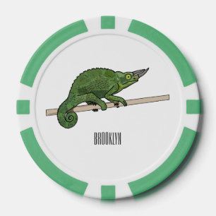 Jetons De Poker Illustration du caméléon de Jackson
