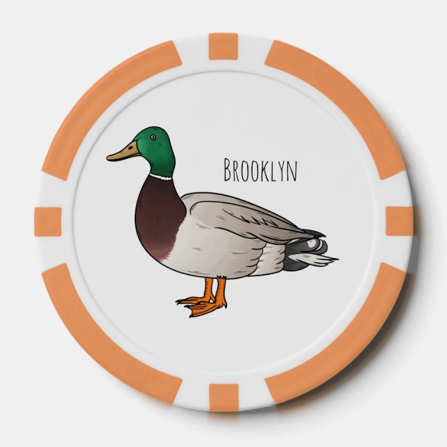 Jetons De Poker Illustration du canard de Majard (Recto)