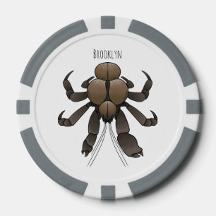 Jetons De Poker Illustration du crabe de coco