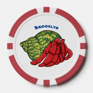 Jetons De Poker Illustration du crabe mignon
