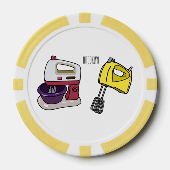 Jetons De Poker Illustration du mixer (Recto)
