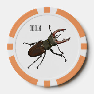 Jetons De Poker Illustration du scarabée de stade