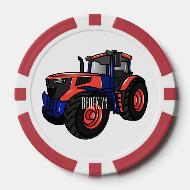 Jetons De Poker Illustration du tracteur (Recto)