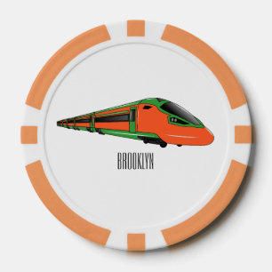 Jetons De Poker Illustration du train à balles