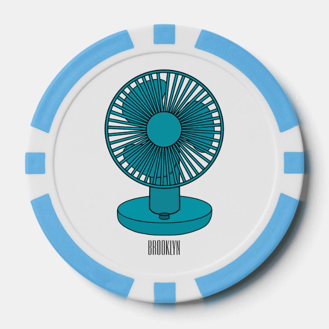 Jetons De Poker Illustration du ventilateur (Recto)
