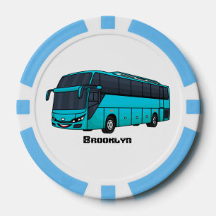 Jetons De Poker Illustration d'un autobus à passagers moderne