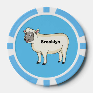 Jetons De Poker Illustration d'un mouton joyeux