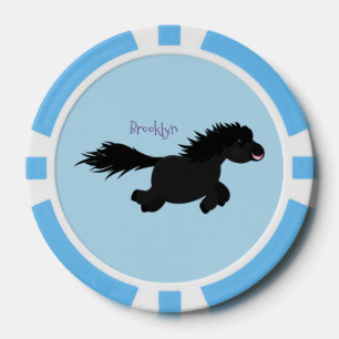 Jetons De Poker Illustration d'un poney de Shetland mignon