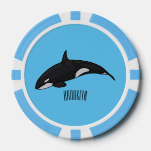 Jetons De Poker Illustration d'une baleine tueuse
