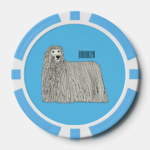 Jetons De Poker Illustration Komondor pour chien