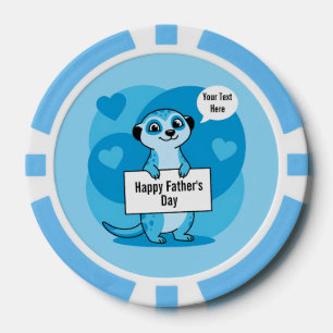 Jetons De Poker Illustration personnalisée de la fête des pères av