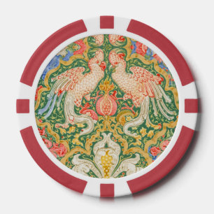 Jetons De Poker Illustration vintage de Walter Crane représentant