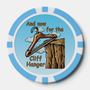 Jetons De Poker Image amusante de Cliff Hanger avec jeu de mot