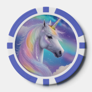Jetons De Poker Imaginaire Aurora Borealis Parties scintillant arc